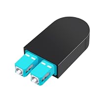 SC/UPC Fiber Loopback Adapter Tester, OM3 Multimode Duplex - 50/125m Fiber Optic Loopback Cable,Fiber Optic Cable Test Plug for Testing Applications