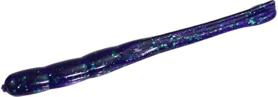 Zoom Z Drop Worm, 15 Pack, 4in, Junebug, 122005X