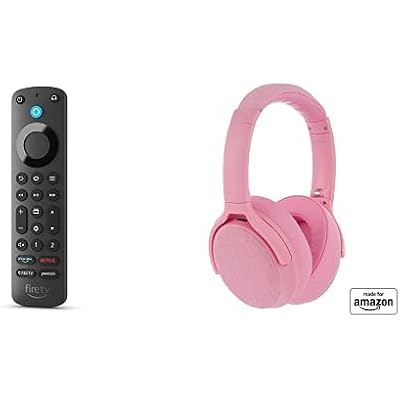 Alexa Voice Remote Pro with Made for Amazon Active Noise Cancelling Bluetooth Headset | Wild Rose