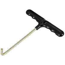 Trampoline Spring Pull Tool T-Hook Spring Puller Tool to Pull a Trampoline Spring, black