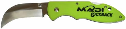 MADI Lockback Blunted Lineman Knife Safety-Tipped Blade, Secure Locking Mechanism, Durable Utility Tool for Professional Fieldwork | LB-3B