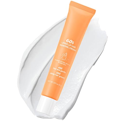 BareBliss Facial Hair Removal Cream, Painless Gentle Face Hair Remover, Soothing & Effective Quick Hairs Removal Depilatory Cream for Upper Lip, Chin, Body, for All Skin Types 1Pcs