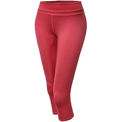 Womens Basic 34 Solid Workout Yoga Pants