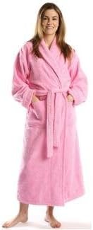 TurkishTowels Terry-Soft Shawl Bathrobe, 100% Combed Pure Turkish Cotton Terry Robe