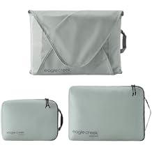 Eagle Creek Pack-It Starter Set - Includes S Isolate Cube, M Isolate Cube & L Pack-It Reveal Garment Folder - Lightweight Travel & Storage Essentials - Storm Grey