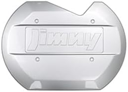 Spare tire Cover for Suzuki Jimny JB64 jimny Sierra JB74 Rear gate Cover tire Delete Cover Smoothing Panel Exterior Parts Accessories Custom Design 2019-2025 (Silver)