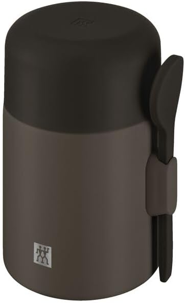 ZWILLING Thermo Plus Termos Yemek Kavanozu, 600 ml, paslanmaz çelik (Kahverengi)