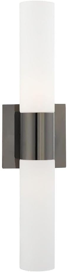 Livex Lighting 2-Light Fixture, Black Chrome