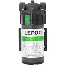 LEFOO Pressure Booster Diaphragm Pump 100GPD 3M Self-Priming for Purifier Kitchen Water Filtration System with Transformer LFP1100S