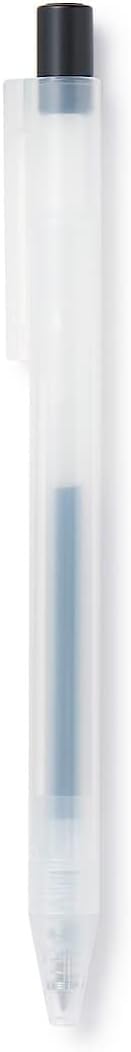 MUJI Smooth Gel Ink Knock Type Ballpoint Pen 0.3mm, Black