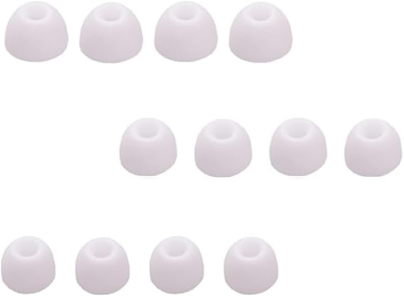 Silicone EarTips for JBL Tune 230NC/ 130NC TWS/Tune 125TWS/ Vibe 200TWS/ Free X, Buds Tips, S/M/L 3 Size, 6 Pairs, (White713, Boxed) 713w6p