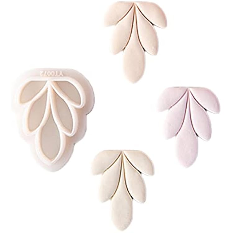 Design Soft Pottery Earring Mold Aestheticism Petal Jewelry Pendant Clay Modeling Die-Cutting Hand-Made Tools Die Cutting Tools