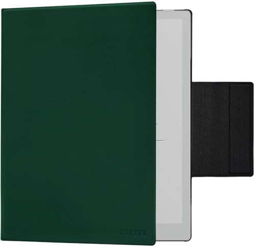 Magnetic Case for Onyx Boox Go 10.3 ePaper 2024 Released Ultra-Thin Lightweight Leather Cover with Magnetic Pen Buckle, Auto SleepWake & Magnetic Closure Green