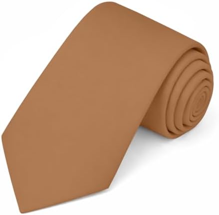 Jacob Alexander Solid Color Mens Tie - Soft-lined Necktie - Timeless Formal Look for Weddings and Business - Regular Size