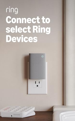 Ring Chime Plus (newest model) Crisp, clear audio alerts for select Ring devices, built-in night-light, customizable tones, easy plug-in setup, White