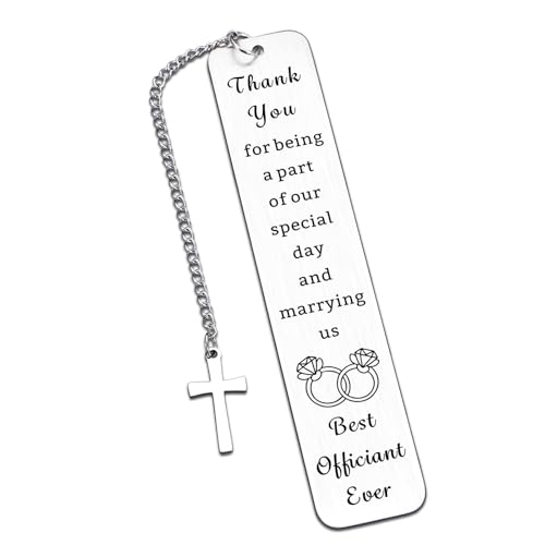 Officiant Gifts for Wedding Day Officiant Bookmark Appreciation Gifts for Wedding Proposal Best Officiant Ever Thank You Gifts for Wedding Coordinator Planner Wedding Day Appreciation Gift for Pastor