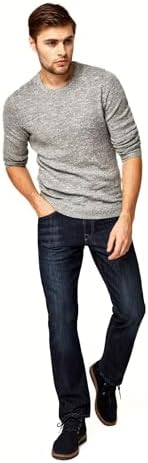 Mavi Matt Classic Mens Straight Leg Jeans, Mid-Rise Relaxed Fit Jeans for Men