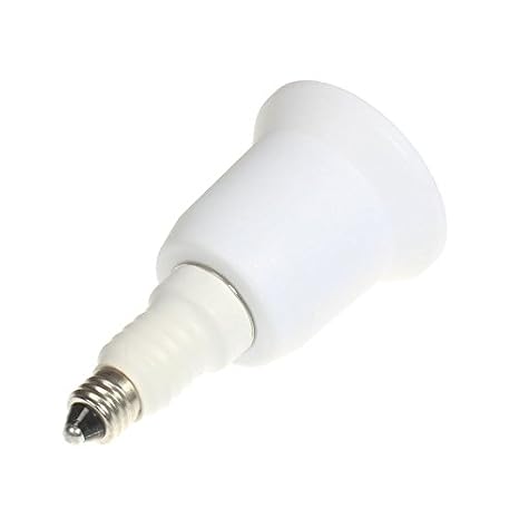 (E11 to E26/E27) - Mini Candelabra Socket E11 to Standard Bulb E26/E27 Edison Screw Medium Socket Adapter Converter (12pcs)