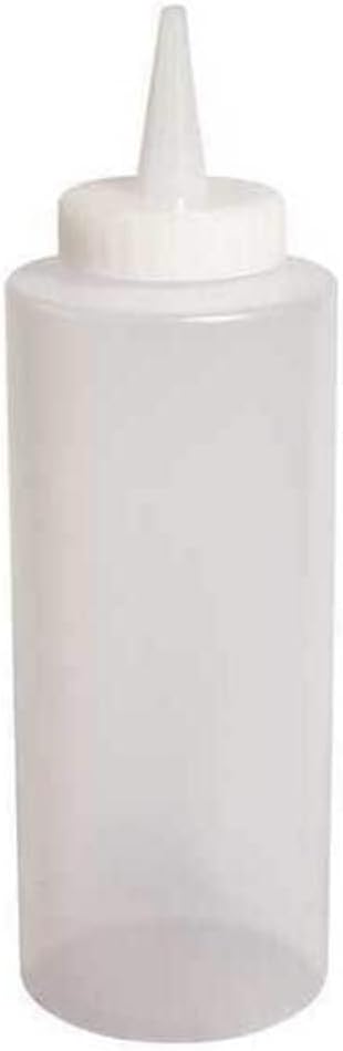Crestware 8-Ounce Clear Squeeze Bottle(Set of 12)