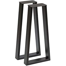 RUSTY DESIGN Console Table Legs, Trapezoid Shape, 1 Pair