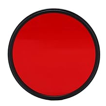 Full Red Filter, Optical Glass Red Filter Scratch Resistant Multilayer for Shooting(67mm)