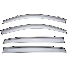 WellVisors Window Visors Wind Deflectors Compatible with Acura MDX A-Spec 2014-2020 with Black Trim Rain Guards 3-847AC017