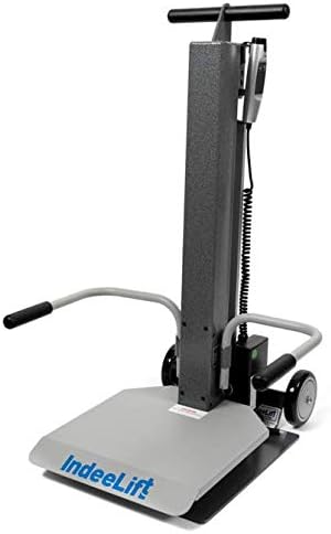 IndeeLift - Human Floor Lift 400 (HFL-400) | Slide-On Geriatric Lift | Self or Assisted Operation Elderly Lift | Rechargeable Patient Floor Lift | Easy Store Design | 21H Lift / 400 lbs. Capacity