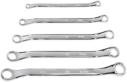 45-Degree Offset Box End Wrench Set, 5-Piece 1/4-13/16 in., Mfr: WBE23005-A