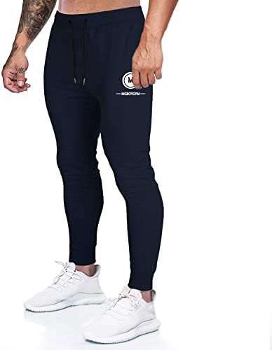Men's Slim Jogger Pants, Athletic-Sweatpants for Jogging Running Workout Exercise Gym Pants