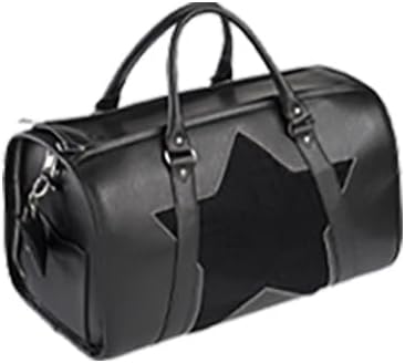 Pet Carrier Dog Cat Puppies Carrier Pet TSA Airline Approved Luxury Faux Leather Carrier Breathable Gift Box Collapsible Travel (Black)
