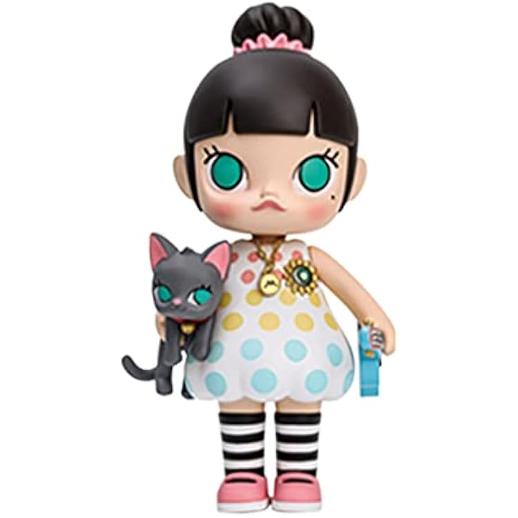 pop mart Molly Summer Live Show Figurine Action Figure Toy Box Popular Collectible Art Toy Hot Toys Cute Figure Creative Gift, for Christmas Birthday Party Holiday