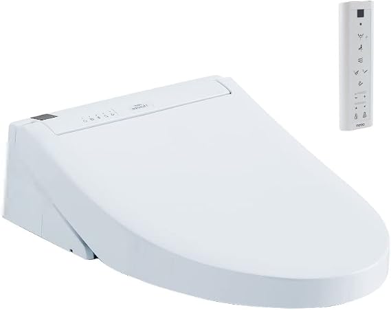 TOTO C5 WASHLET+ Ready Electronic Bidet Toilet Seat with PREMIST and EWATER+ Wand Cleaning, Elongated, Cotton White - SW3084T40#01