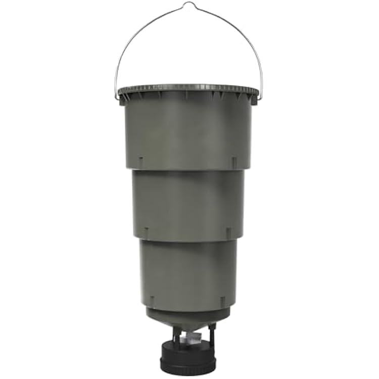 Moultrie All-in-One 30 Lb Hanging Deer Feeder - Moultrie Connect Bluetooth, Pairs with Edge 3, Collapsible Pack-Down Design, MFG-15100