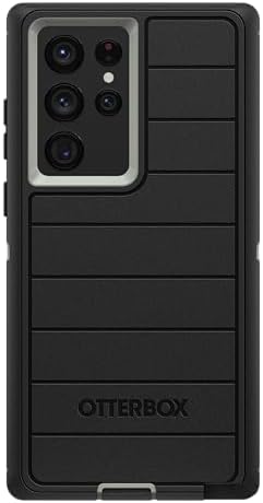 OtterBox Samsung Galaxy S22 Ultra (Only) - Defender Series Case - Graphite Shadow (Black & Grey) - Case Only - Screenless - Rugged & Durable - with Port Protection - Non-Retail Packaging