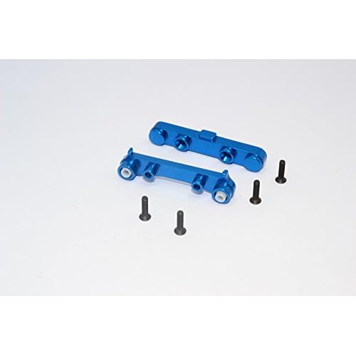 GPM For Team Losi Mini 8ight & 8ight-T Upgrade Parts Aluminum Rear Suspension Mount - 2Pcs Blue
