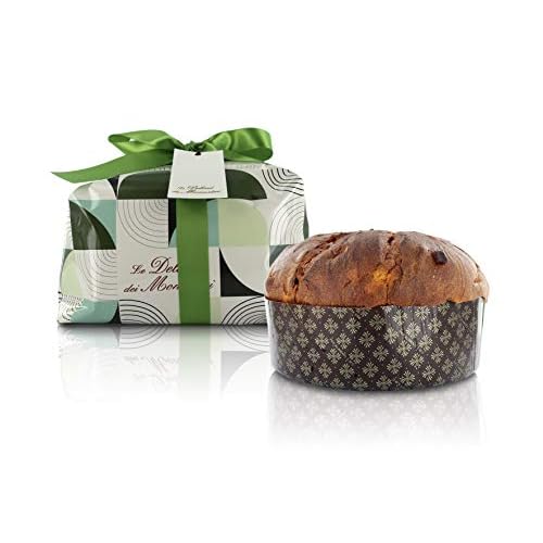 Italian Panettone, Christmas Fruit Cake Baked in Milan, Traditional Recipe 2.2 lb  3514 oz  1kg