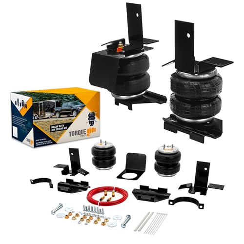 TORQUE Airbag Air Bag Suspension Kit for 1992-1999 GMC and Chevrolet Chevy Suburban 1500 2500 2WD 4WD Rear Helper Bag Spring Towing 5000 lbs Replaces Firestone Ride Rite 2101 TR2101