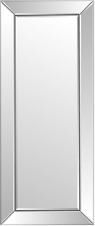 MirrorOutlet Milton Manor Single Edge Venetian Dress Wall Mirror 3Ft10 X 1Ft6 117cm X 46cm, Frameless