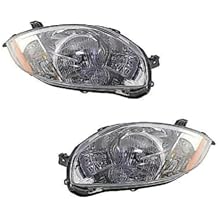Headlight for Mitsubishi for Eclipse 2007-2012 Left and Right Side Lamp w/Bulbs