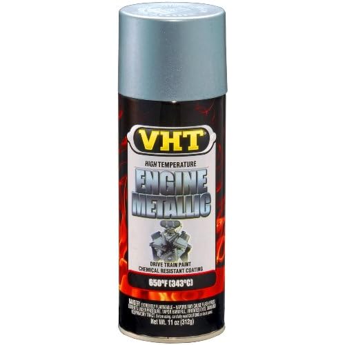 VHT SP403 Engine Metallic High Heat Spray Paint Titanium Silver Blue 11 oz. Aerosol Can