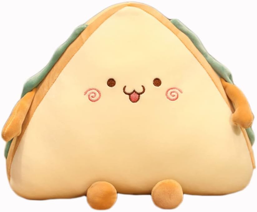 XIYUAN 15.7inch Cute Food Plush Pillows Cute Sandwiches Soft Plush Animals Soft Bread Pillow Hugging Toys Sofa Bed Cushion Pillow Kids Toys Home Decor Gifts