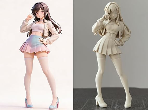 Anime Girl Figure Maker - Kendi Anime Kahramanını Boya: Yaratıcı Masaüstü Aksesuarı biblo figür
