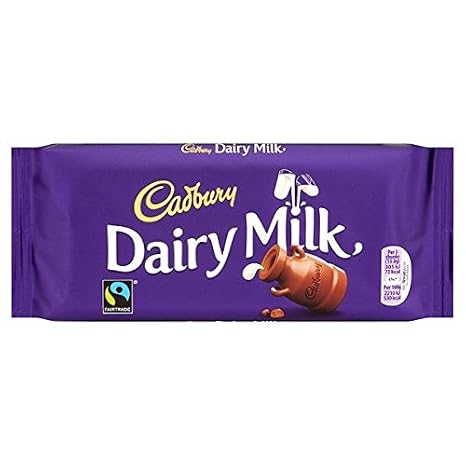 Cadbury Dairy Milk Chocolate Bar 17 x 95g Bars (Bulk Buy)
