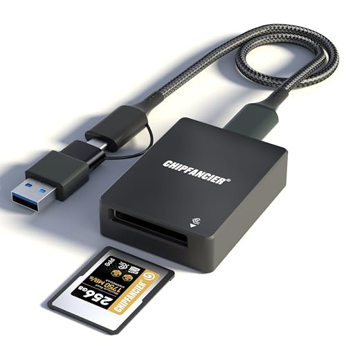 CFexpress Type A Card Reader CFexpress Adapter Memory Card Reader CFexpress Type A Memory Card Reader 40Gbps USB 3.2 Gen 2 Compatible with WindowsMacLinuxAndroid Black