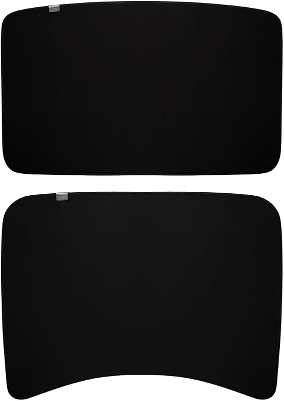 JOWUA Glass Roof Sunshade Compatible for Tesla Model 3 2023-2021 only, Double Side High-Density Mesh Fabric Easy Folding Storage - Dark Matter