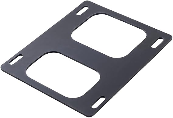 Advanblack Tour Trunk Pack Rack Cushion Rubber Mat Detachable Trunk Mount Bracket Pad - Black