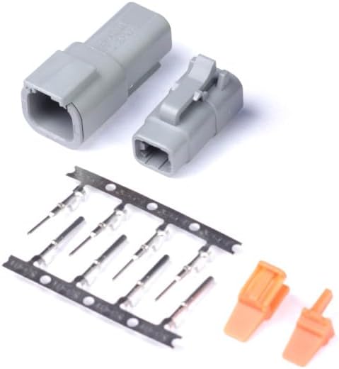 Haltech - Matching Set of Deutsch DTM-4 Connectors 7.5 Amp Plug & Pins (HT-031014)
