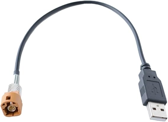 LVDS K to USB Adapter Cable for Car Navigation Host, 20CM Audio Interface Wiring Harness, Quick Installation Black ABS Retrofit Change Wire