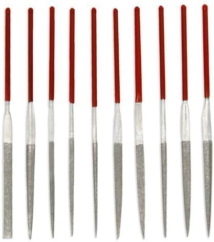 10pc Diamond Mini Needle File Set Metal Glass Stone