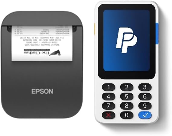 PayPal Card Reader with Portable Receipt Printer, White